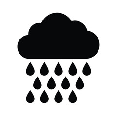 raining stencil icon vector illustration