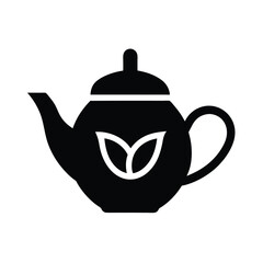 tea stencil icon vector illustration
