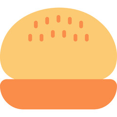 Rolled Bun icon vector illustration