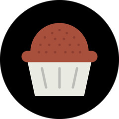 Cupcake icon vector illustration