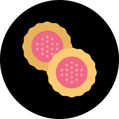 Biscuit I icon vector illustration