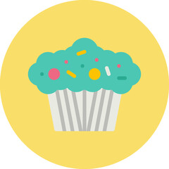 Muffin icon vector illustration