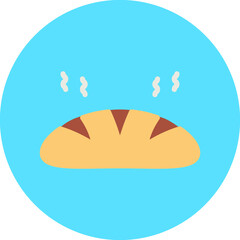 Hot Bread icon vector illustration