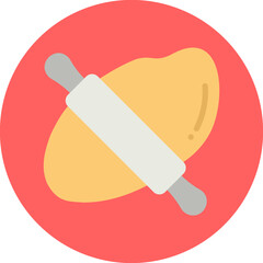 Rolling Dough icon vector illustration