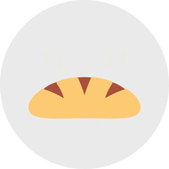 Hot Bread icon vector illustration