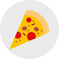 Slice of Pizza icon vector illustration