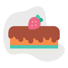 Cake II icon vector illustration