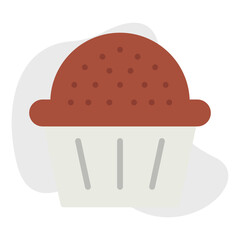 Cupcake icon vector illustration
