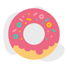 Doughnut icon vector illustration