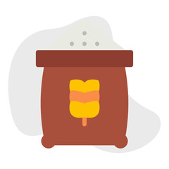 Flour Bag icon vector illustration