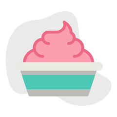 Whip Cream icon vector illustration