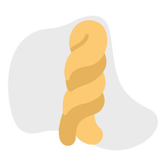 Braided Bread icon vector illustration