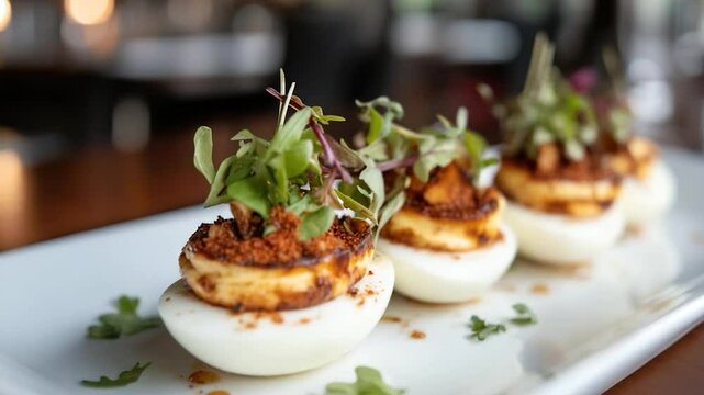 Deviled Eggs Restaurant Dish