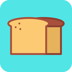 French Bread icon vector illustration