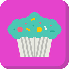 Muffin icon vector illustration