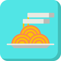 Pasta icon vector illustration