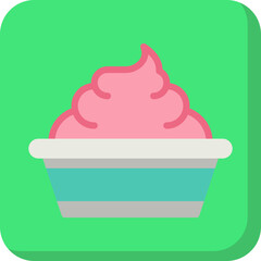 Whip Cream icon vector illustration