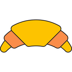 Crossiant II icon vector illustration