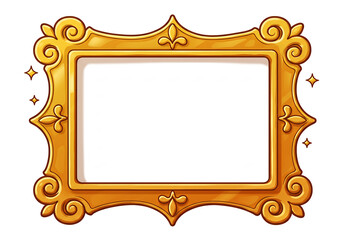 黄金の豪華な額縁 空想的な輝き