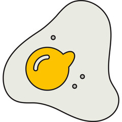 Fried Egg icon vector illustration