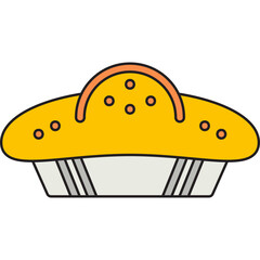 Pie icon vector illustration