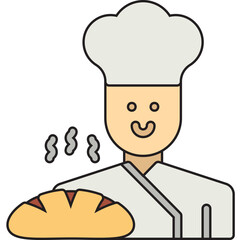 Baker icon vector illustration