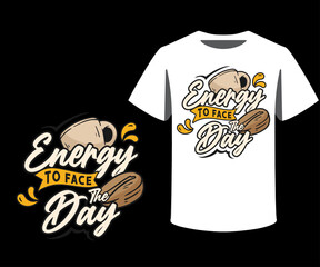  typography and icon T-shirts design template with unique text 