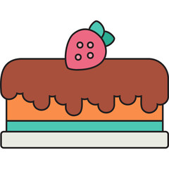 Cake II icon vector illustration