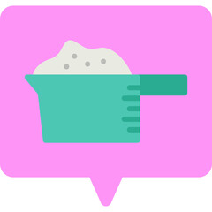 Measure Flour icon vector illustration