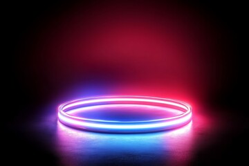 Neon Circle Stage Studio