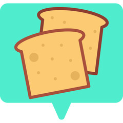 Bread icon vector illustration