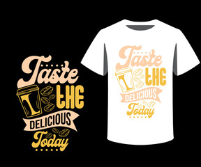  typography and icon T-shirts design template with unique text 