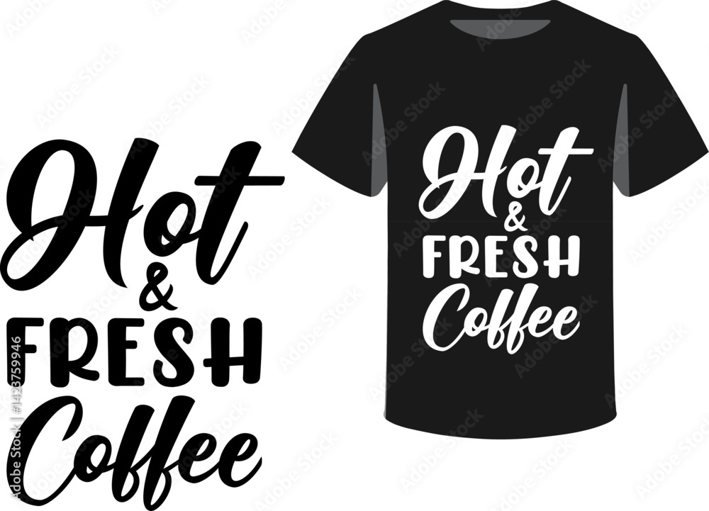 Fototapete typography and icon t-shirts design template with unique text