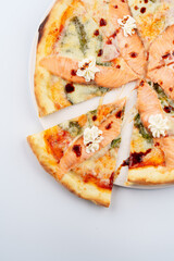 fresh and delicious pizza with filling