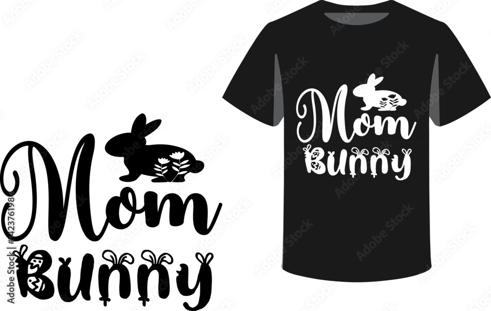 Fototapete typography and icon t-shirts design template with unique text
