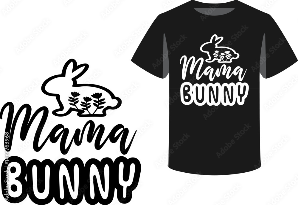 Fototapete typography and icon t-shirts design template with unique text