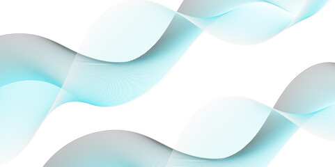 Shiny moving lines design element.White abstract background with glowing wave. Technology concept.  Modern blue gradient flowing wave lines.Vector illustration
