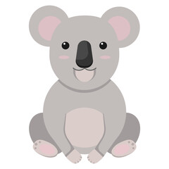 Obraz premium An Adorable and Cute Cartoon Koala Illustration Perfect for Kids and Their Enjoyment