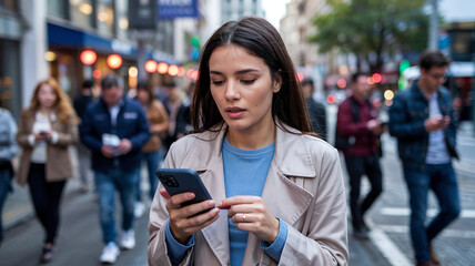 She quickly swipes left when she sees someone she already knows