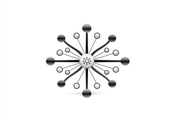 Minimalist dot in a circle symbolizing origin and unity