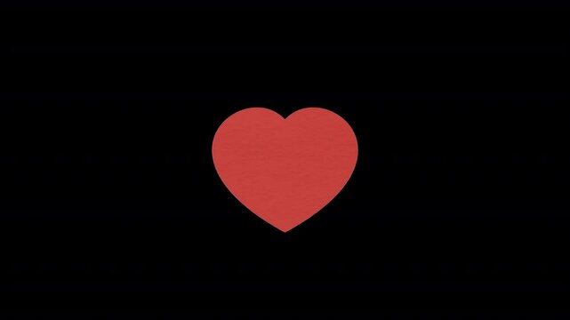 Animated paper heart sticky note opening effect. Includes 7 colorful variations. Perfect for motion design or explainer videos.