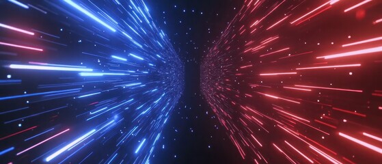 Fototapeta premium Abstract futuristic neon lights background