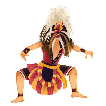 Bujang Ganong dance from Ponorogo, East Java