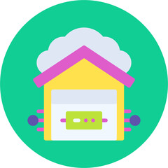 Data Warehouse icon vector illustration