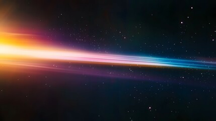 Obraz premium Cosmic streaks illuminate the vastness of outer space.