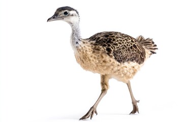 Young rhea chick walking