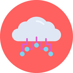 Cloud Service icon vector illustration