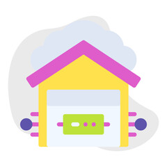 Data Warehouse icon vector illustration