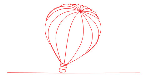Air balloon line art