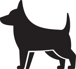 The dog simple icon. Vector ICON all icon Viktor,.